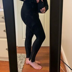 Commando zip leggings
